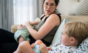 mother breastfeeding her baby