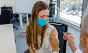 young woman her doctor