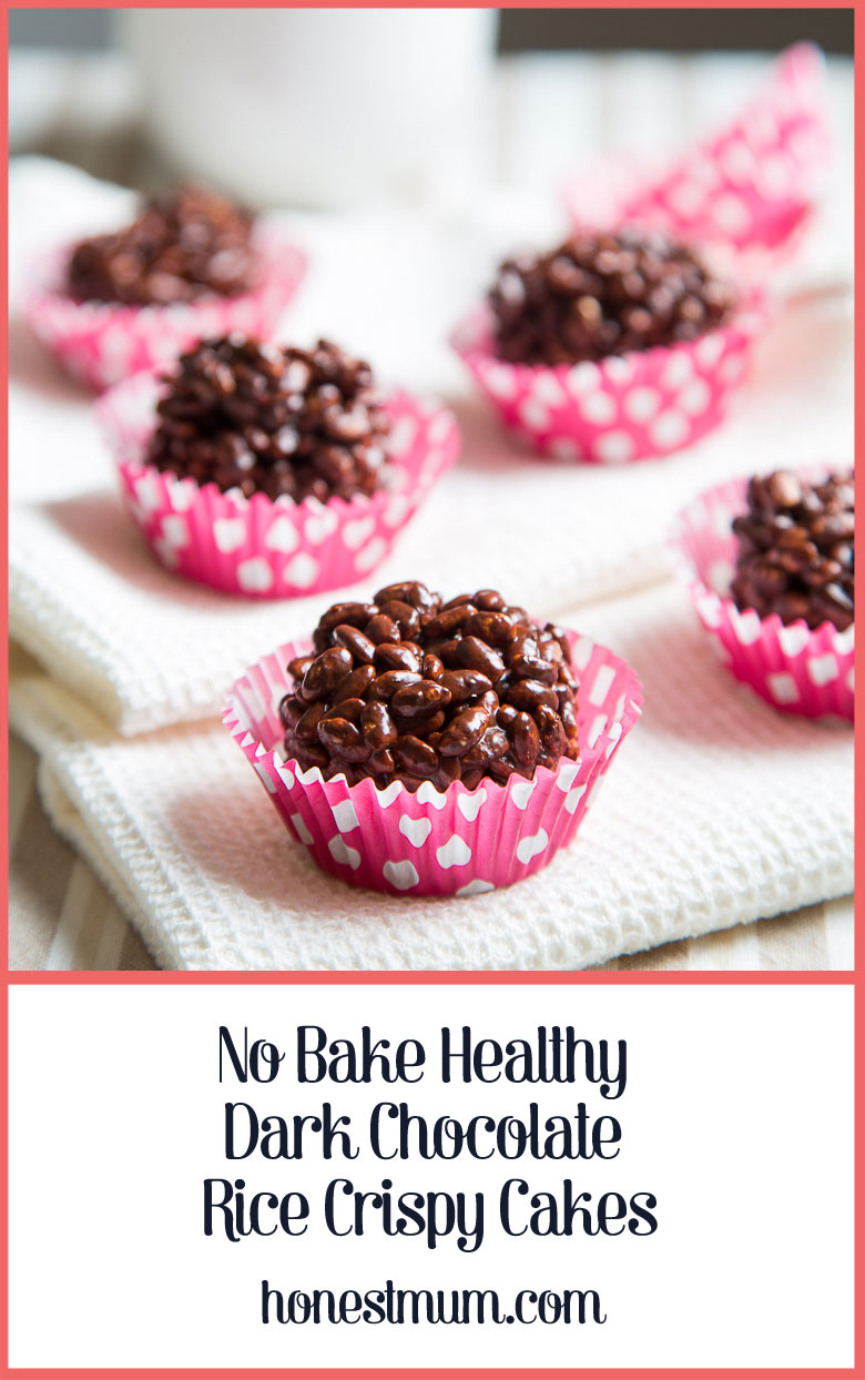 No Bake Healthy Dark Chocolate Rice Crispy Cakes Honest Mum recipe.jpg