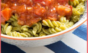 Pea Pasta with Napolitana Sauce Honest Mum recipe.jpg