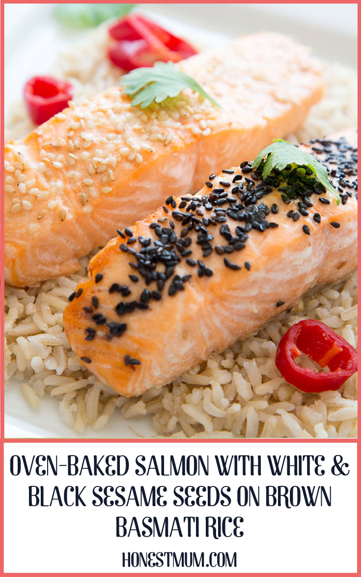 Oven Baked Salmon with White Black Sesame Seeds on Brown Basmati Rice.jpg