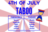 Ultimate 4th of July Taboo Game (Patriotic Fun For All Ages!)