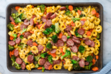 Sheet Pan Tortellini Bake with Sausage & Veggies