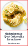 Chicken Lemonato (Greek Chicken with a Lemon Sauce)