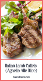 Italian Lamb Cutlets Recipe (Agnello Alle Olive) l Honest Mum