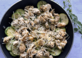 Lemon Chicken Zucchini Parmesan Skillet Dinner