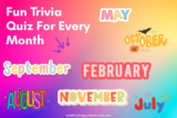 Monthly Trivia Roundup – Healthy Happy Impactful