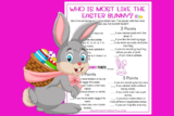 Who Is Most Like The Easter Bunny? Somebunny Is! (Free Printable Game)