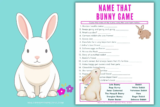 Fun Name That Bunny Game: Free Printable!