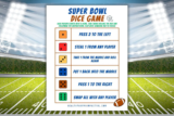 Super Bowl Dice Game Free Printable for a Snack Showdown!