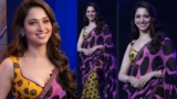 Tamannaah Bhatia: చీరకట్టులో తమన్నా భాటియా కనికట్టు.. మతిపోయేలా అందాల అరబొత | Tamannaah Bhatia Stunning photo in Milkova Shifan doted saree at Amazon Prime Video event goes trending.