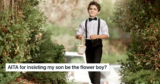 A Dad Says His Son Wants To Be A “Flower Boy” But His Fiancée Says No